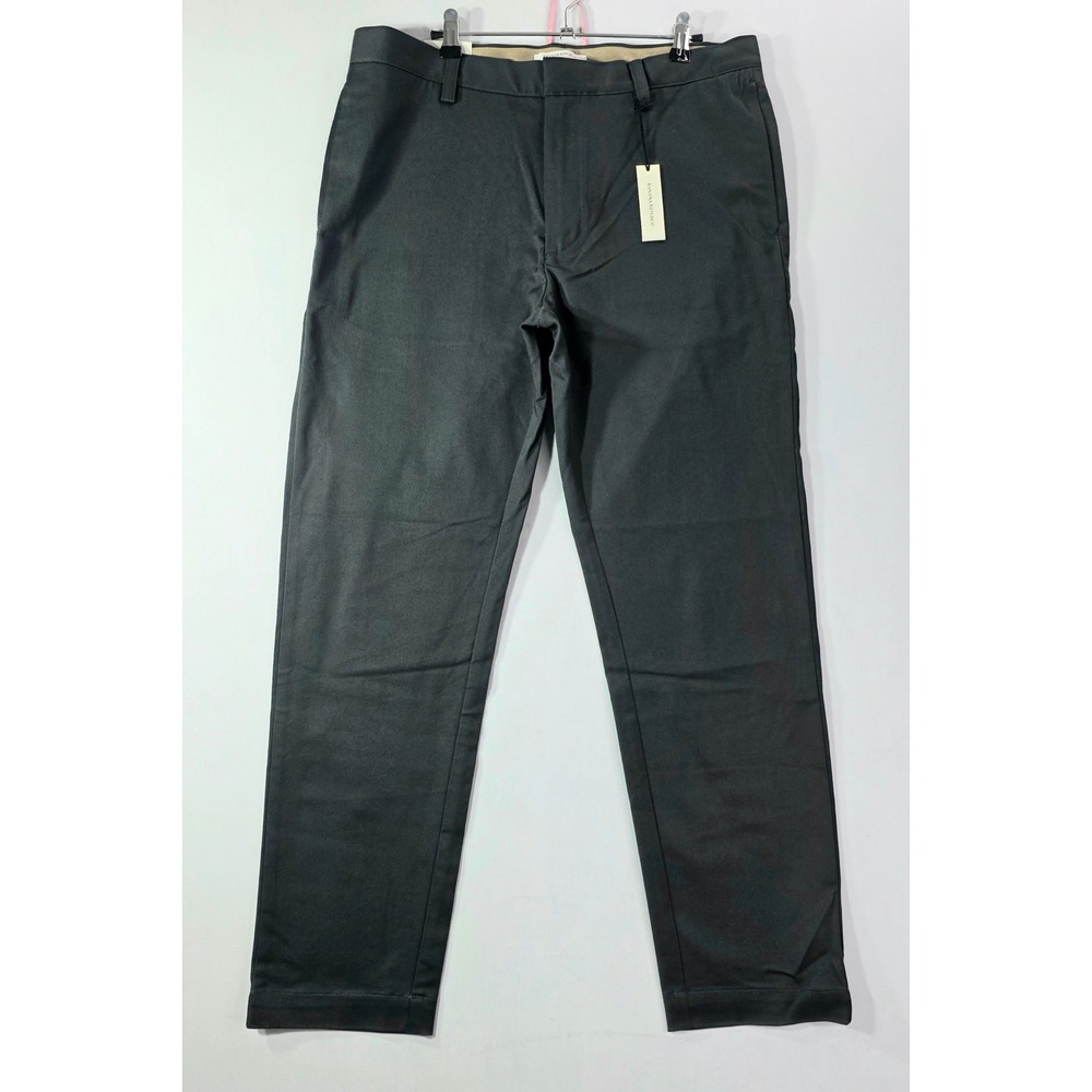 Banana Republic Slim Fit Italian Stretch Chino Pants Gray 34x30 NWT